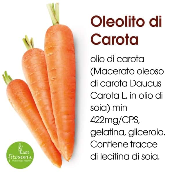 Oleolito di carota Ingredienti