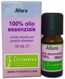 Foto confezione olio essenziale di Alloro