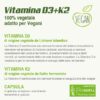 Vitamina D3 e K2 vegan