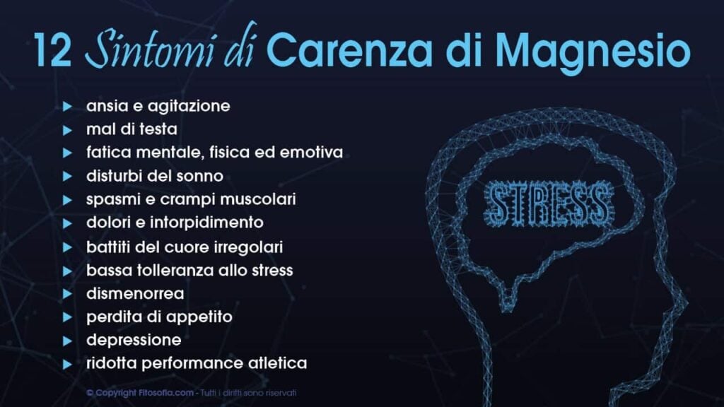 carenza magnesio sintomi