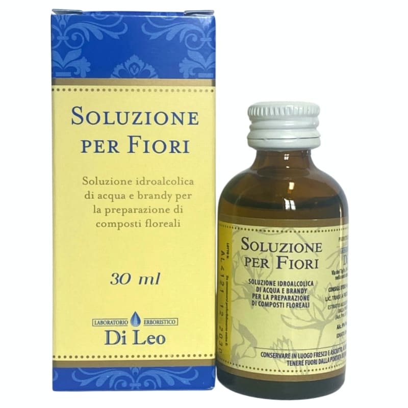 Flacone da 30ml con contagocce contenente una miscela personalizzata di Fiori di Bach.